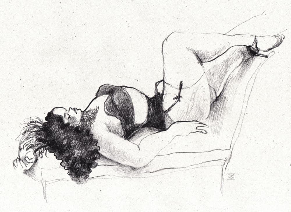 Burlesque by Olga Skomorokhova — canvas wall art