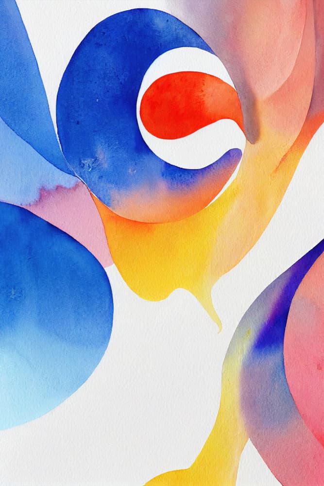 Vibrant Fluid Swirls by Mauro — canvas wall art