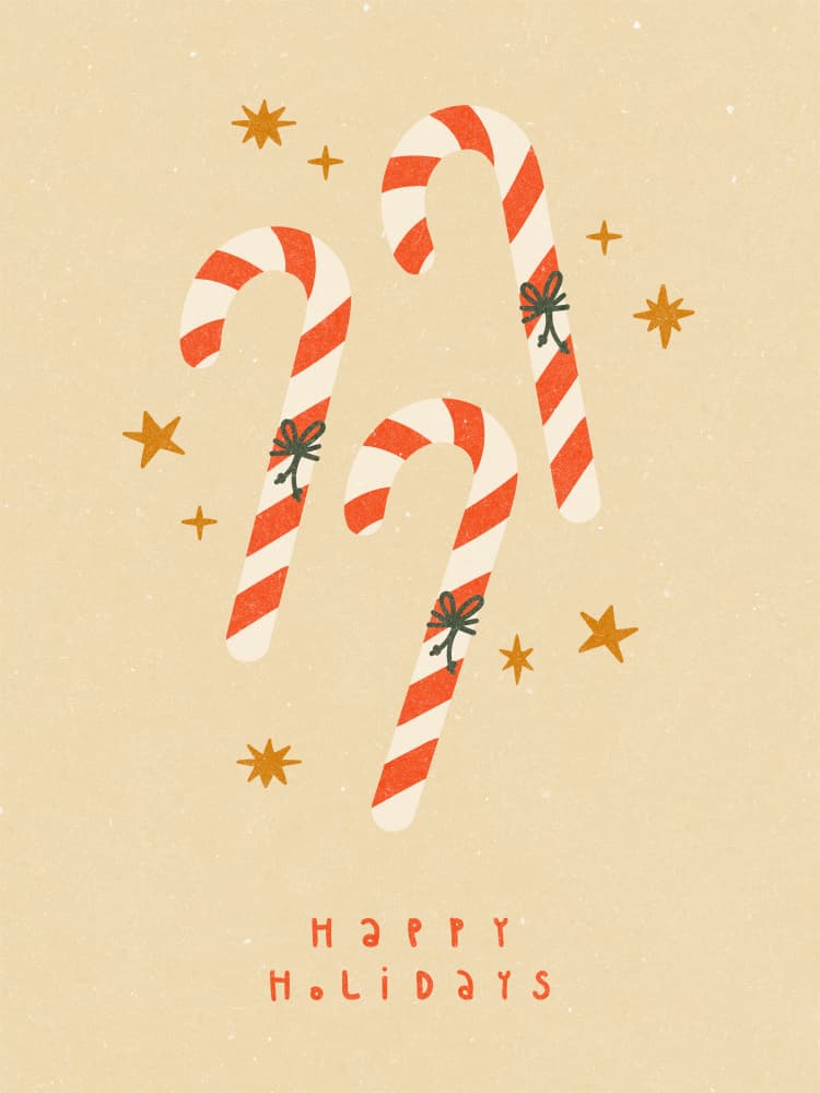 Candy Cane by NKTN — canvas wall art