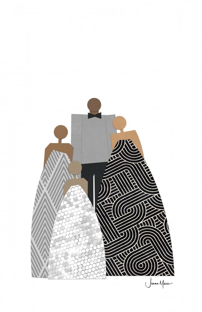 Elegant Family Patterns by Jemma Morris — canvas wall art