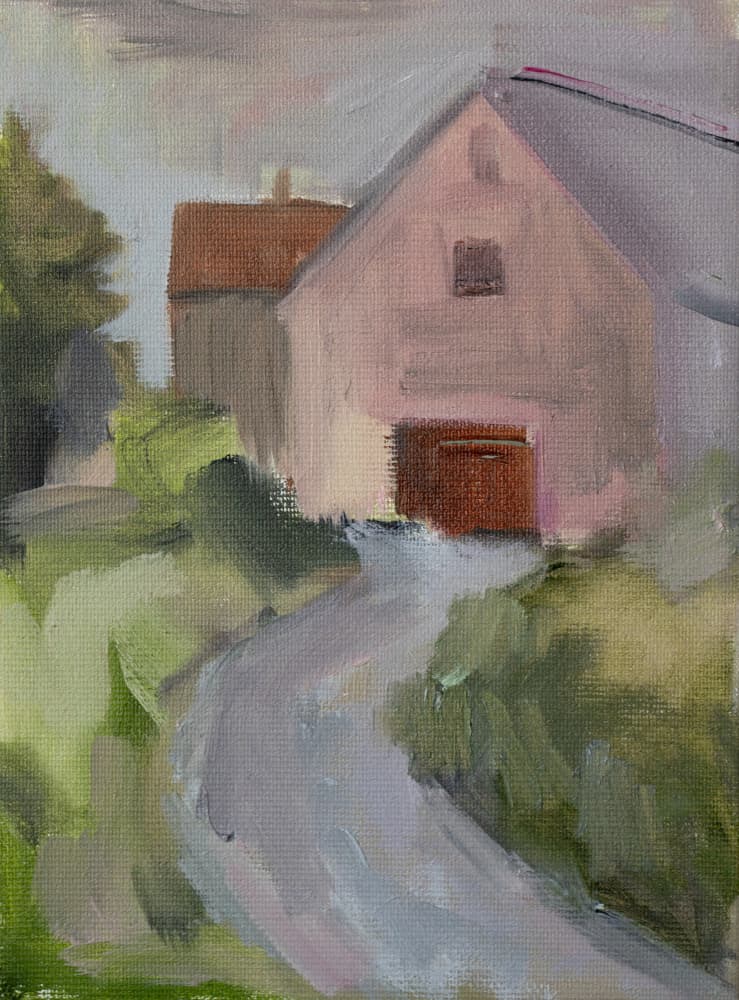 Barn on a Rural Road by Tamar Green — canvas wall art