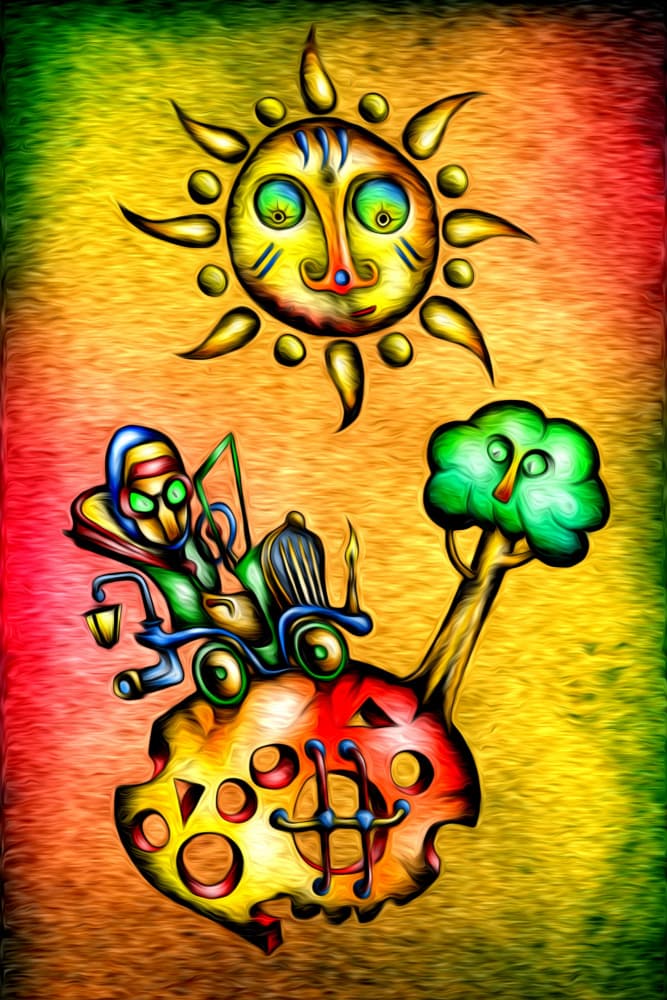 Joyful Sun Musical Dream by Rafal Kulik — canvas wall art
