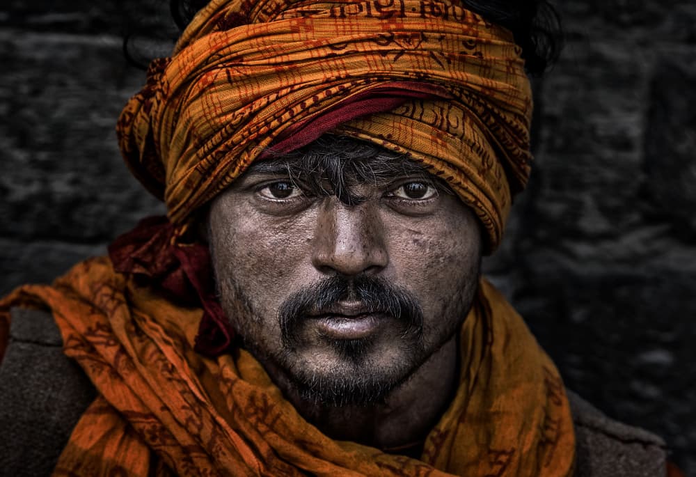 Intense Turban Gaze by Joxe Inazio Kuesta Garmendia — canvas wall art