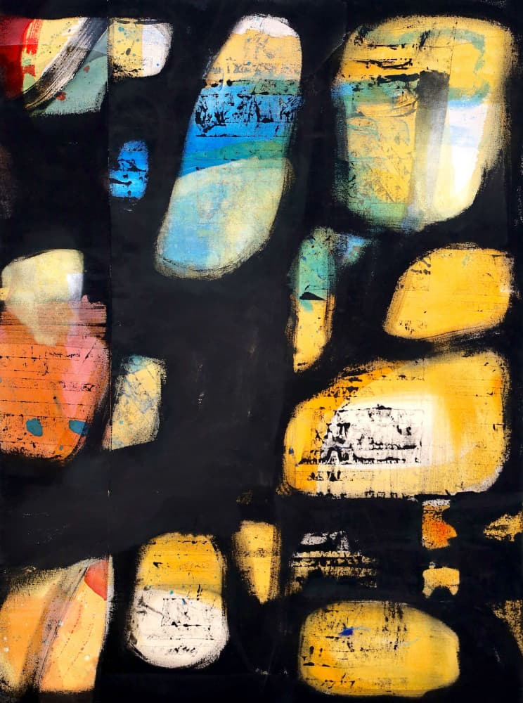 Vibrant Color Blocks by POOVI ART — canvas wall art