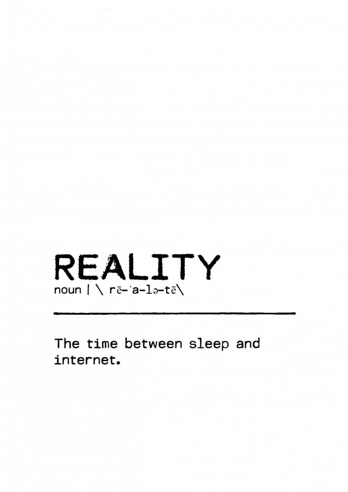 Reality Definition Humor by Orara Studio — canvas wall art