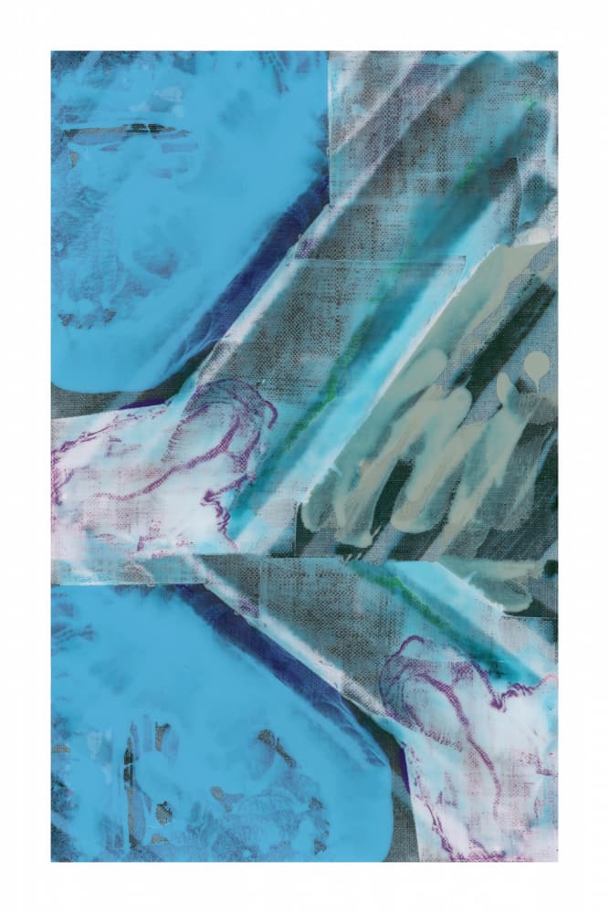 Blue Dynamic Abstract by cartissi — canvas wall art