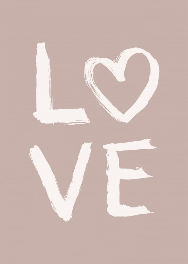 Brushstroke Love Heart by Aminah Eleonora — canvas wall art