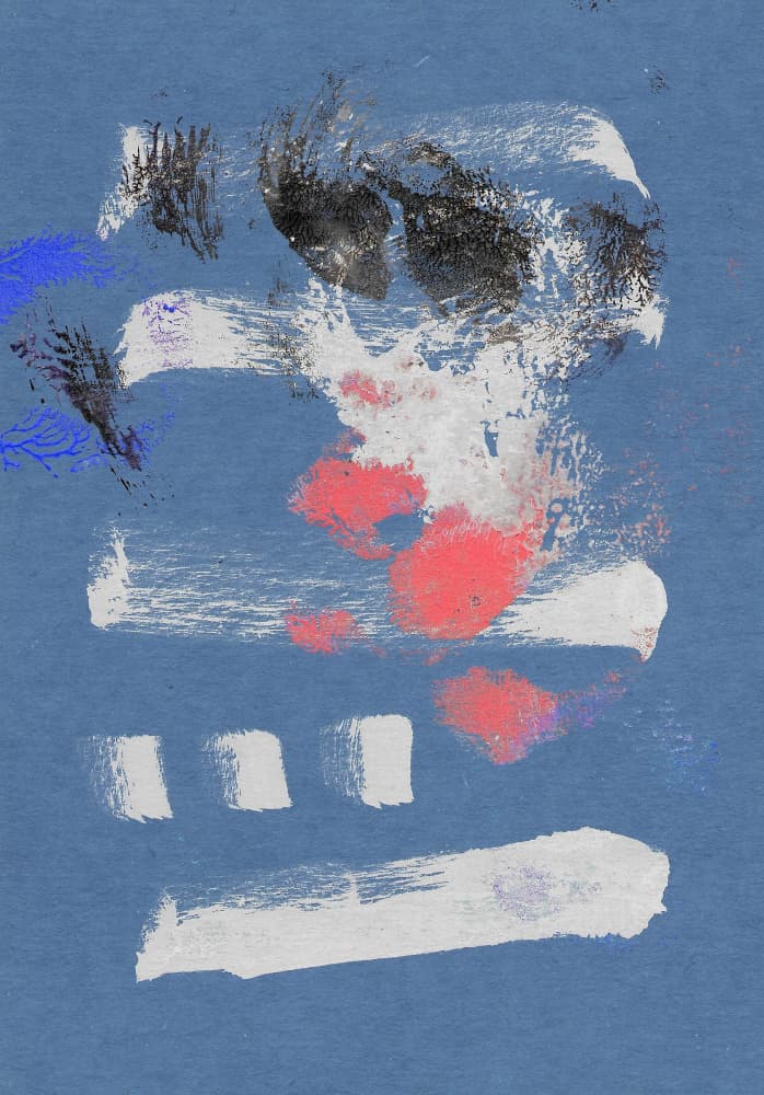 Abstract Blue Strokes by Santhosh ch — canvas wall art