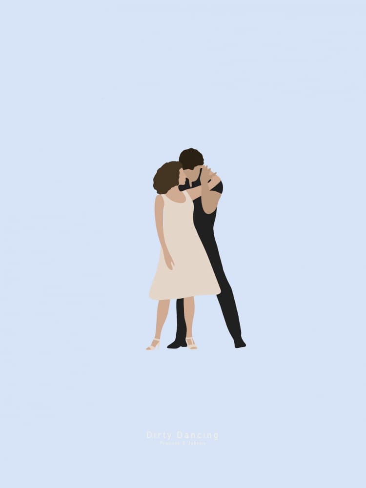 Love Dance Embrace by Anne-Marie Volfova — canvas wall art