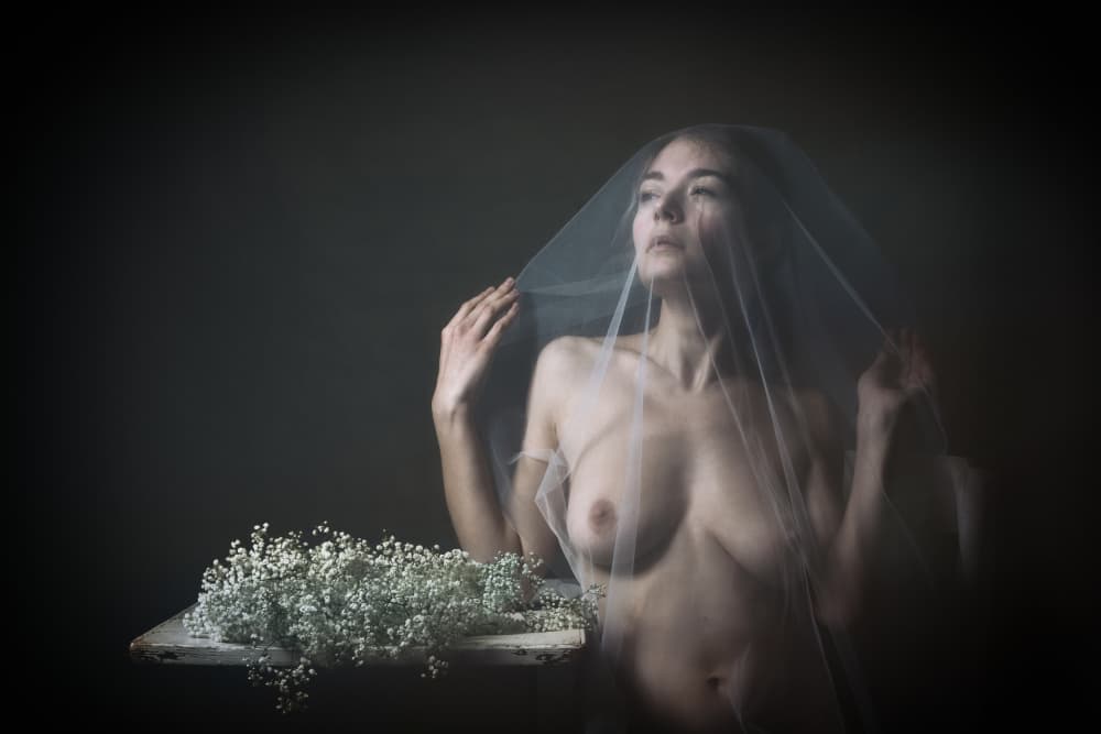 the bride by Ruth Franke — canvas wall art