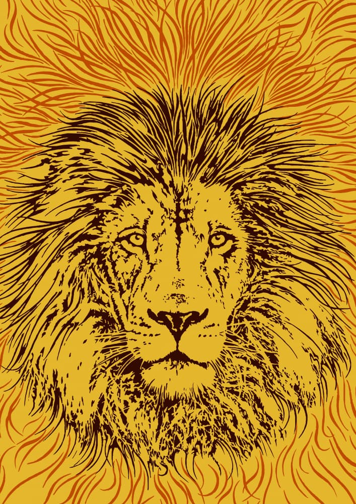 Majestic Lion Head by Carlo Kaminski — canvas wall art
