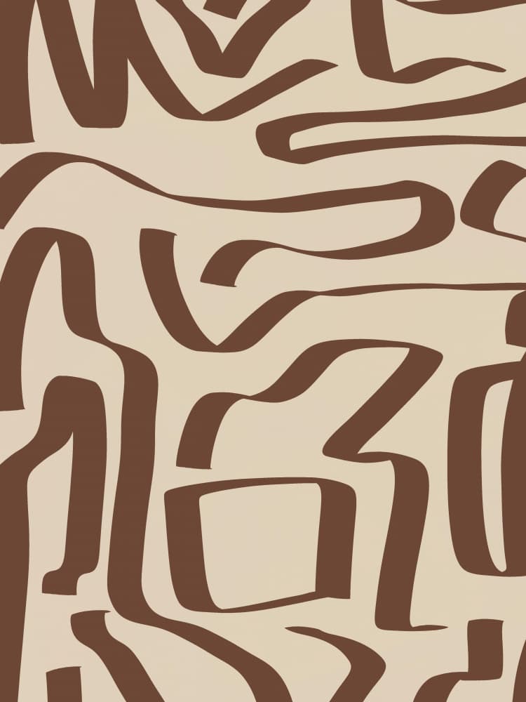 Organic Flowing Lines by Little Dean — canvas wall art