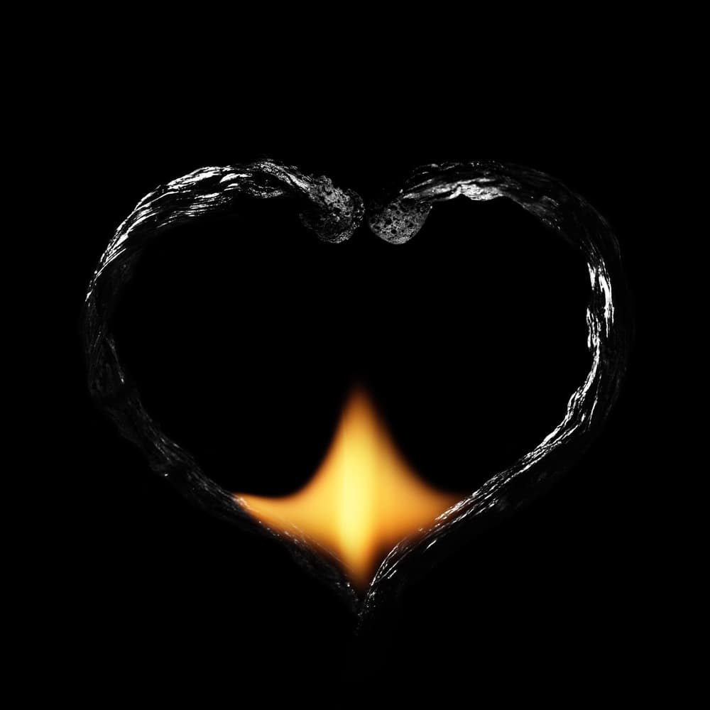Burning Heart Flame by Stanislav Aristov — canvas wall art