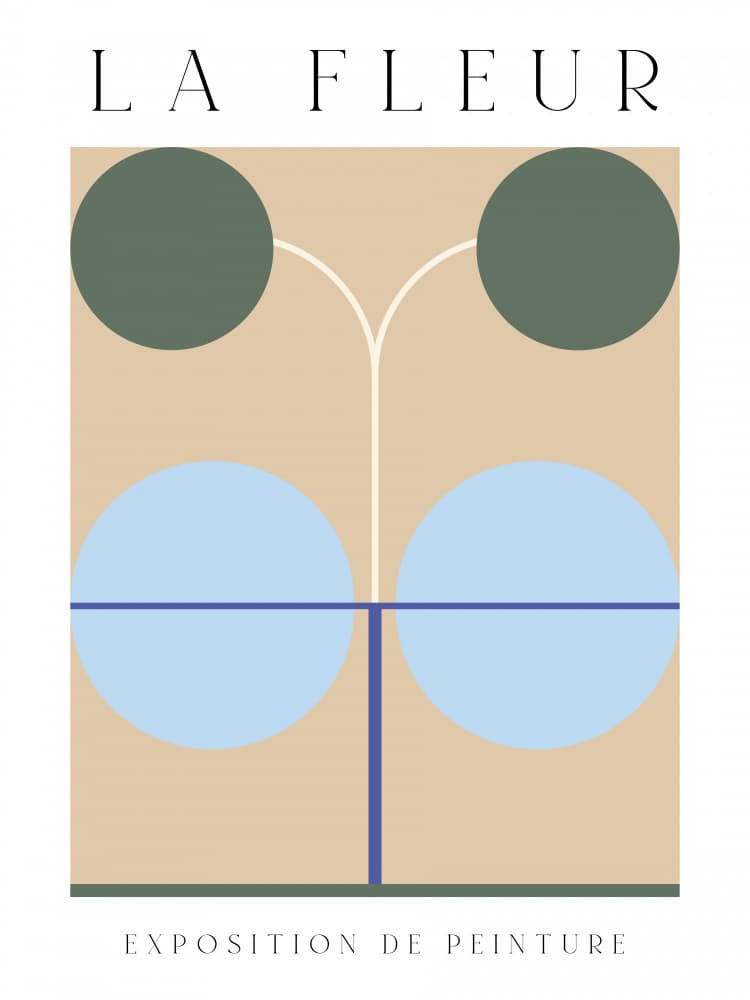 Abstract Floral Geometry by The Printable Studio — canvas wall art