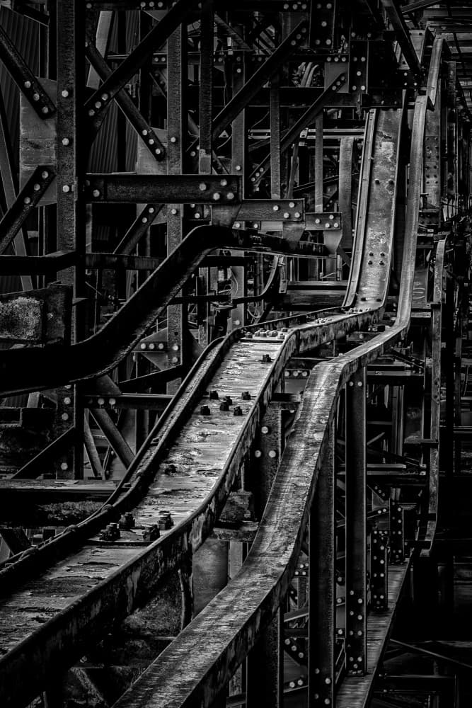 Grungy Metal Tracks by Eiji Yamamoto — canvas wall art