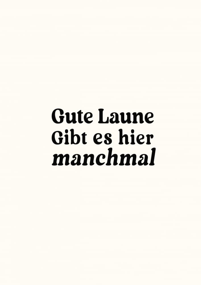 Gutelaunegibteshiermanchmal by Treechild — canvas wall art