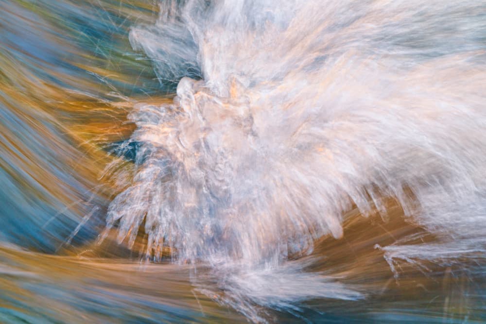 Abstract Autumn Flow by John Fan — canvas wall art
