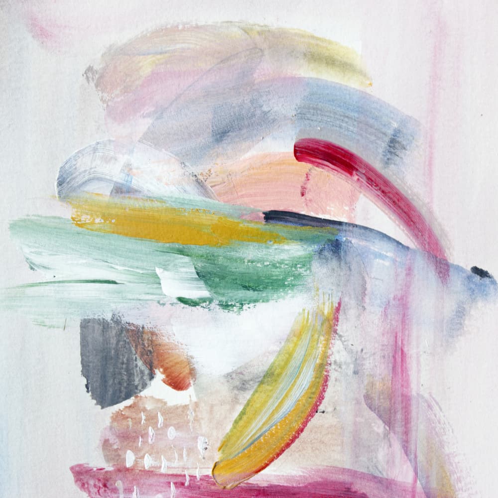 Soft Colorful Brushstrokes by Gemma Bardot — canvas wall art