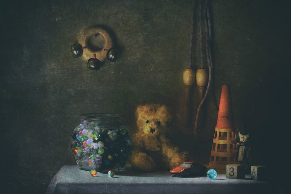 Nostalgic Childhood Toys by Delphine Devos — canvas wall art