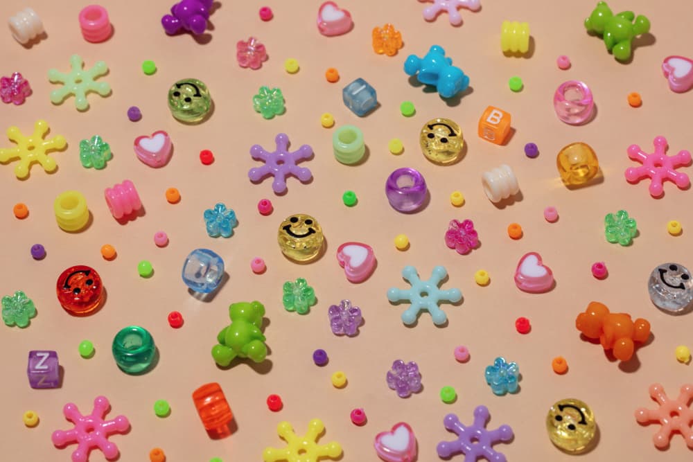 Colorful Bead Play by Julia Ramiro — canvas wall art