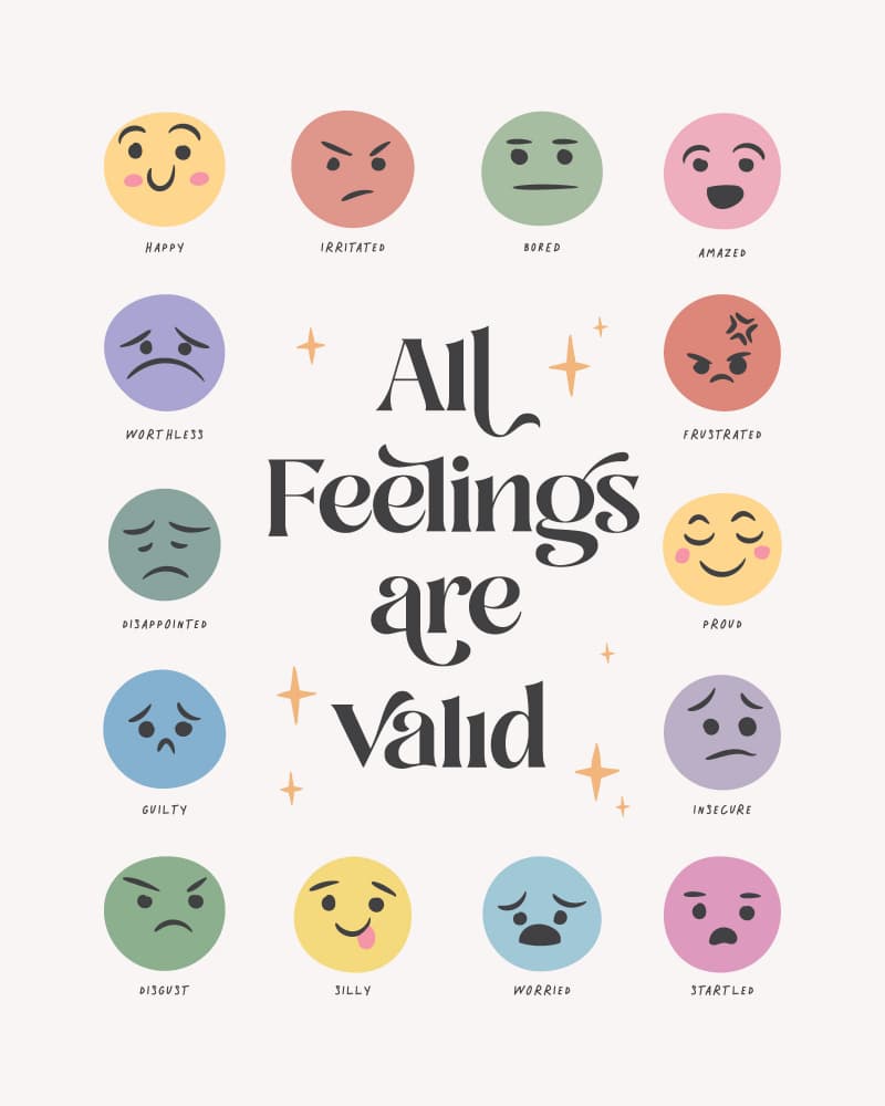 All Feelings Valid by KsanaKalpa — canvas wall art