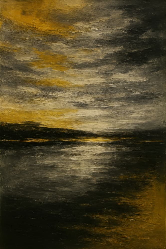 Golden Hour Landscape by HUGO — canvas wall art