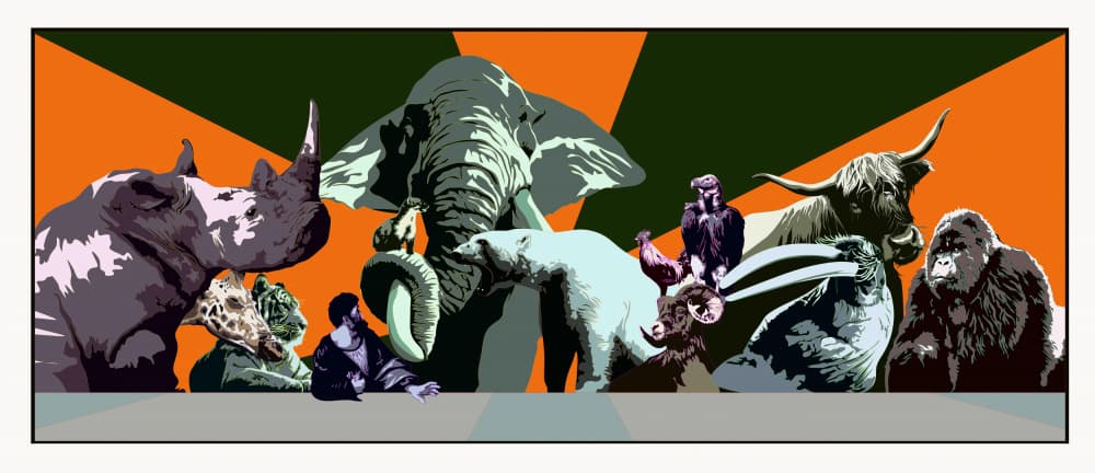 Diverse Animal Gathering by andrea de ranieri — canvas wall art