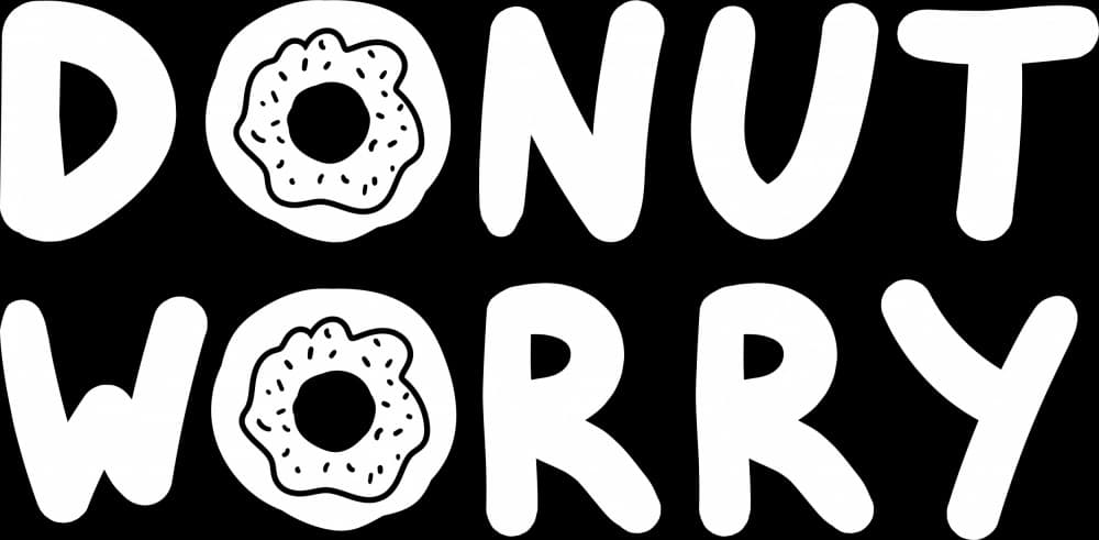 Donut Worry Quote by Marika Barsrsind β canvas wall art