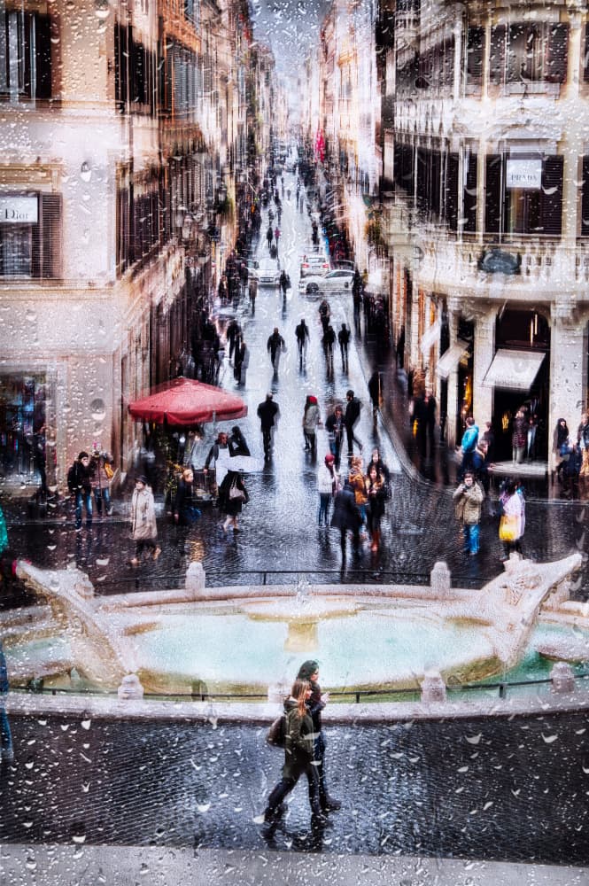 Rainy Day In Rome by Nicodemo Quaglia — canvas wall art