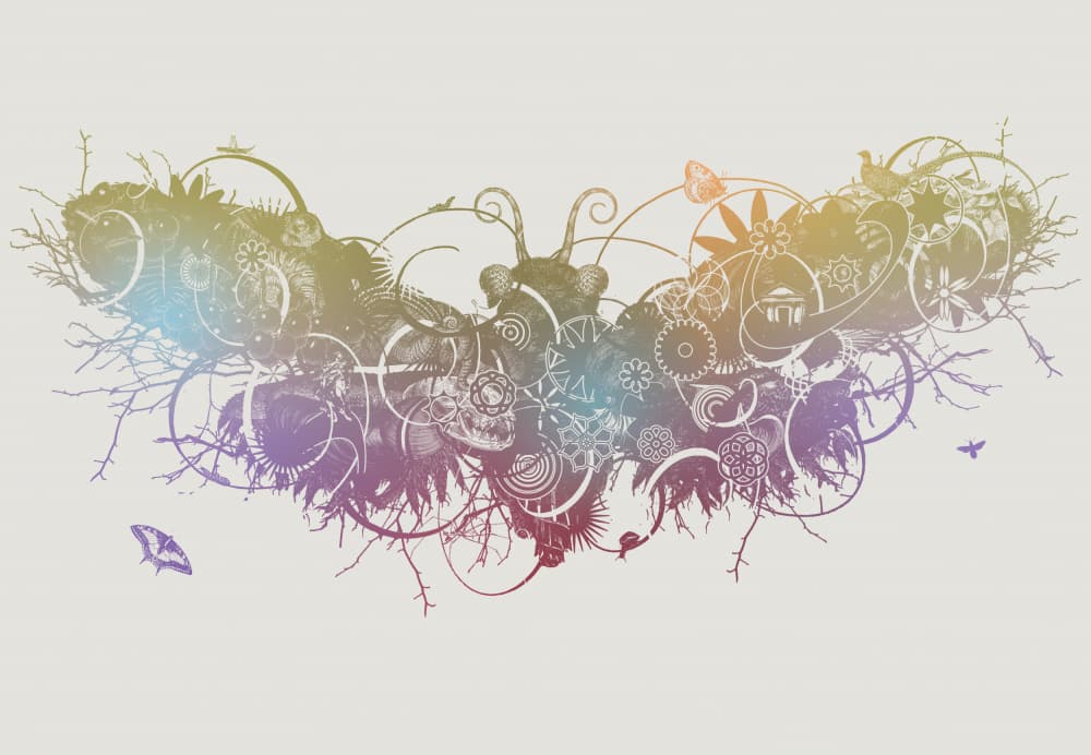 Intricate Steampunk Butterfly by Jaco Putker — canvas wall art