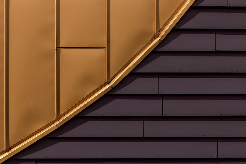 Architectural Gold and Plum by Theo Luycx — canvas wall art