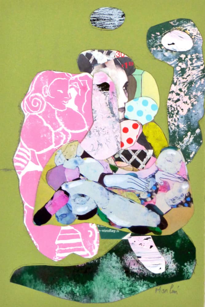 Colorful Abstract Figures by Pascal Marlin — canvas wall art