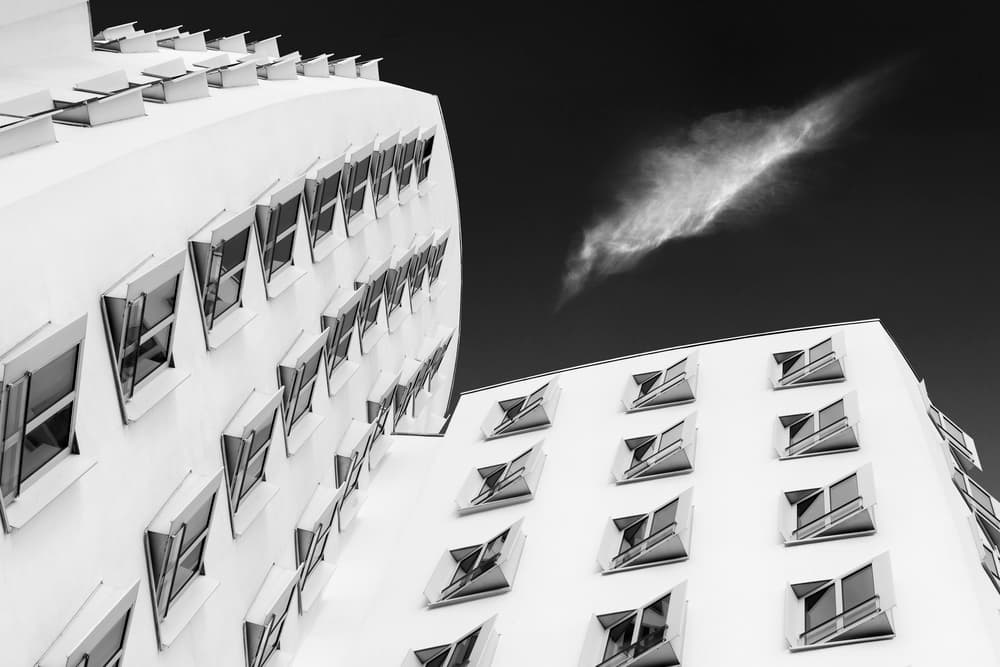 Modern Architectural Contrast by Greetje van Son — canvas wall art
