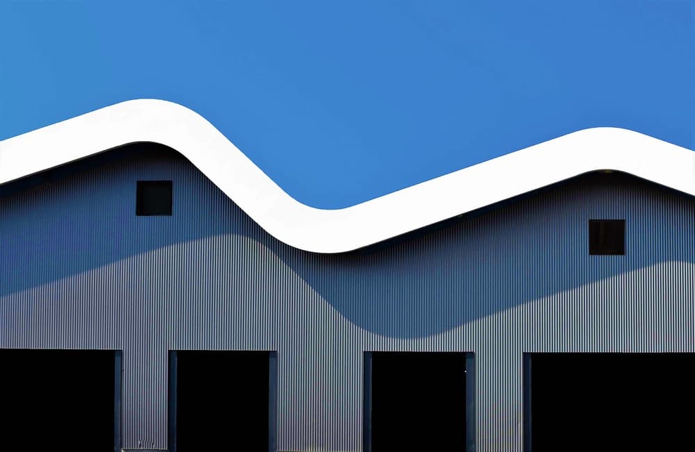 Architectural Blue Wave by Arnon Orbach — canvas wall art