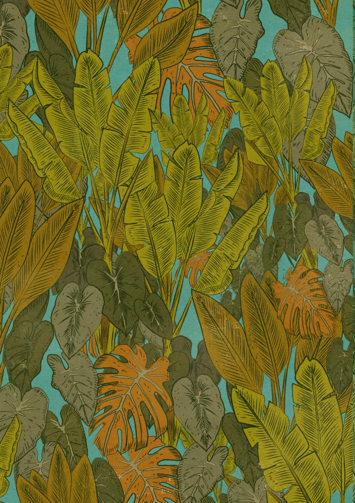 Lush Tropical Foliage by Nicholas — canvas wall art