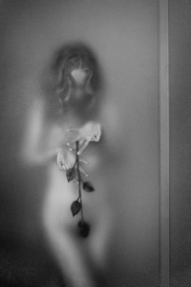 Ethereal Woman With Rose by Ruslan Bolgov — canvas wall art