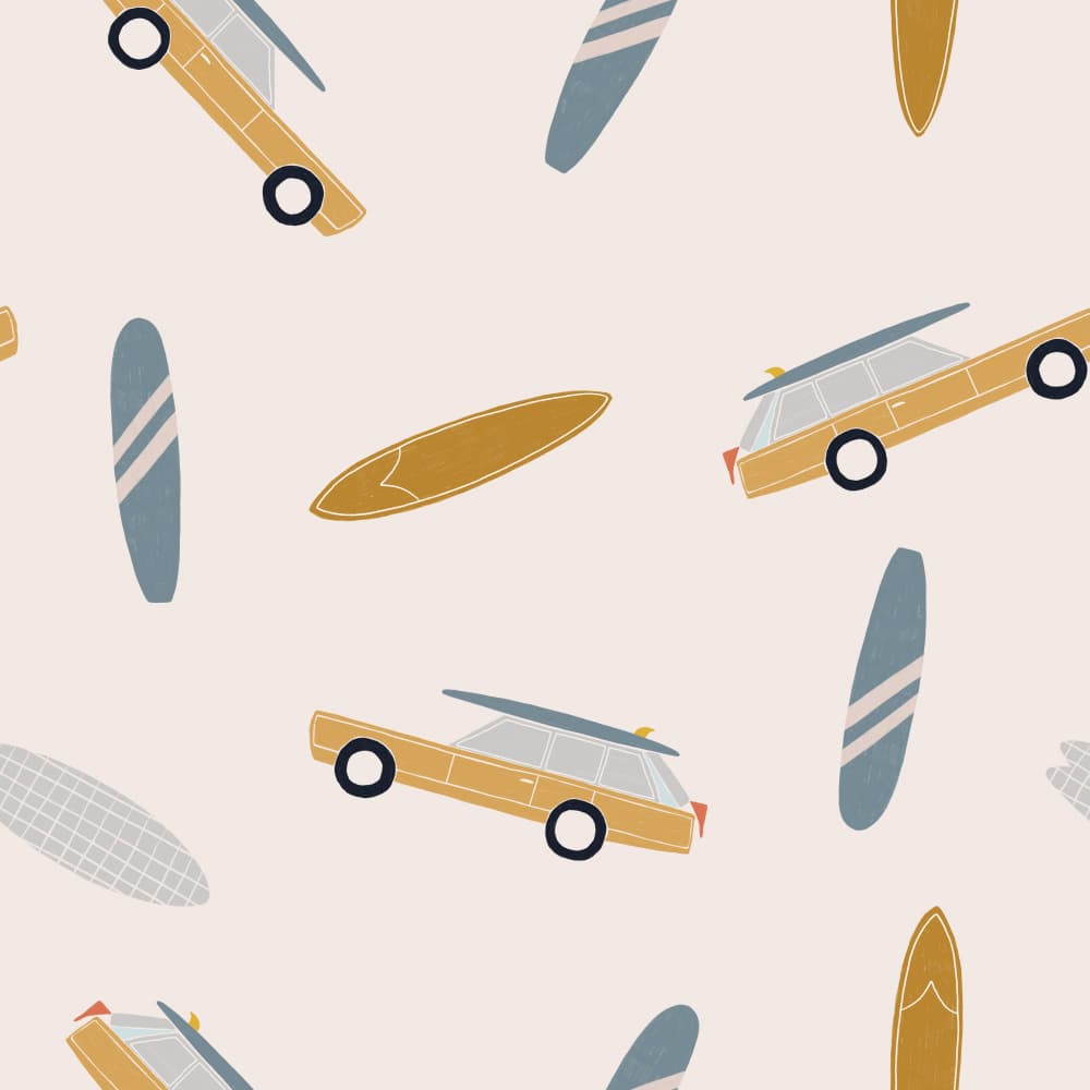 Vintage Surf Wagons by Menina Lisboa — canvas wall art