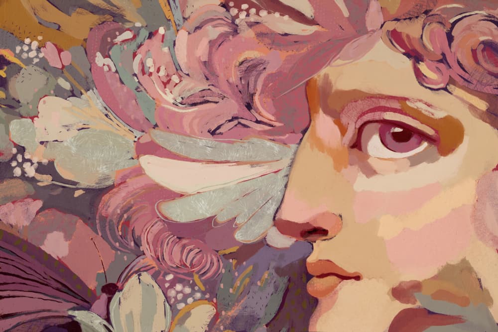 Floral Reverie No 08 by Treechild — canvas wall art