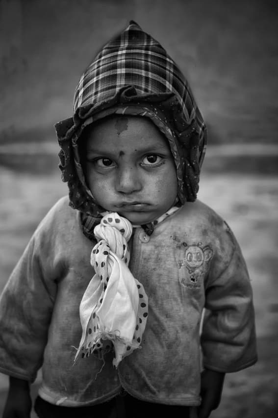 Soulful Child Portrait by Yvette Depaepe — canvas wall art