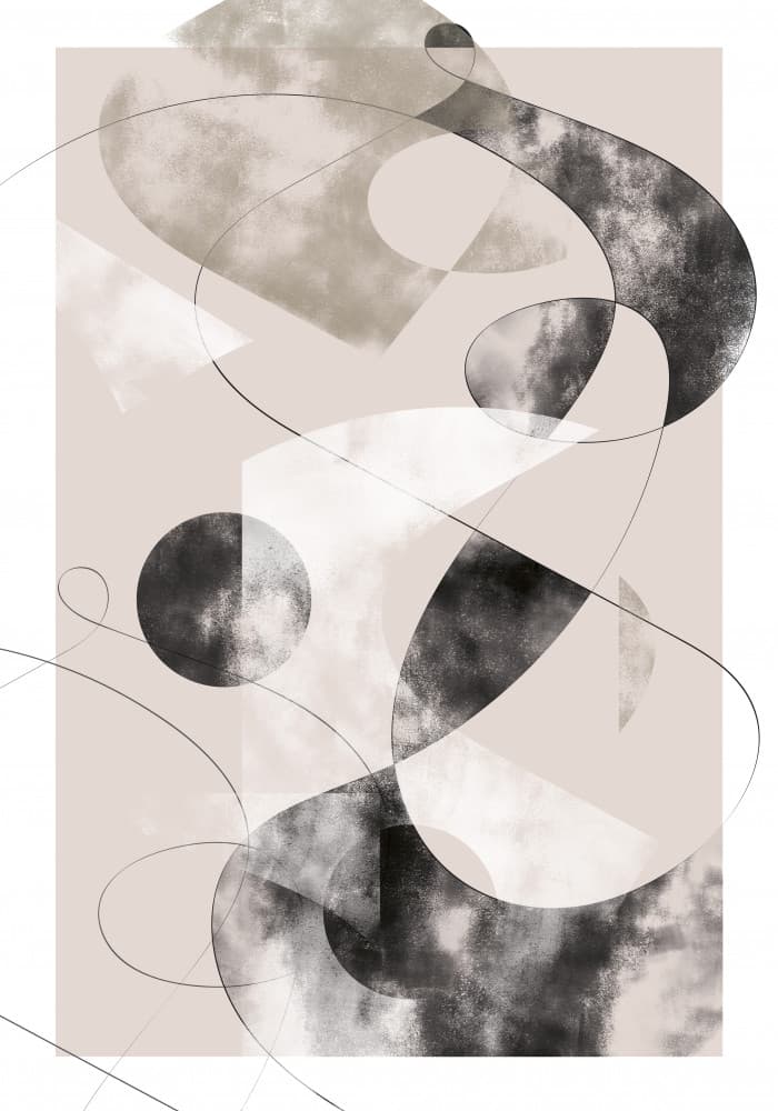 Soft Abstract Shapes by Pictufy Studio II — canvas wall art