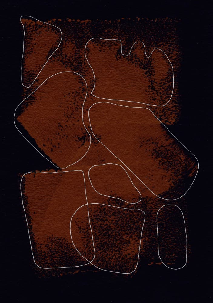 Earthy Abstract Shapes by Santhosh ch — canvas wall art