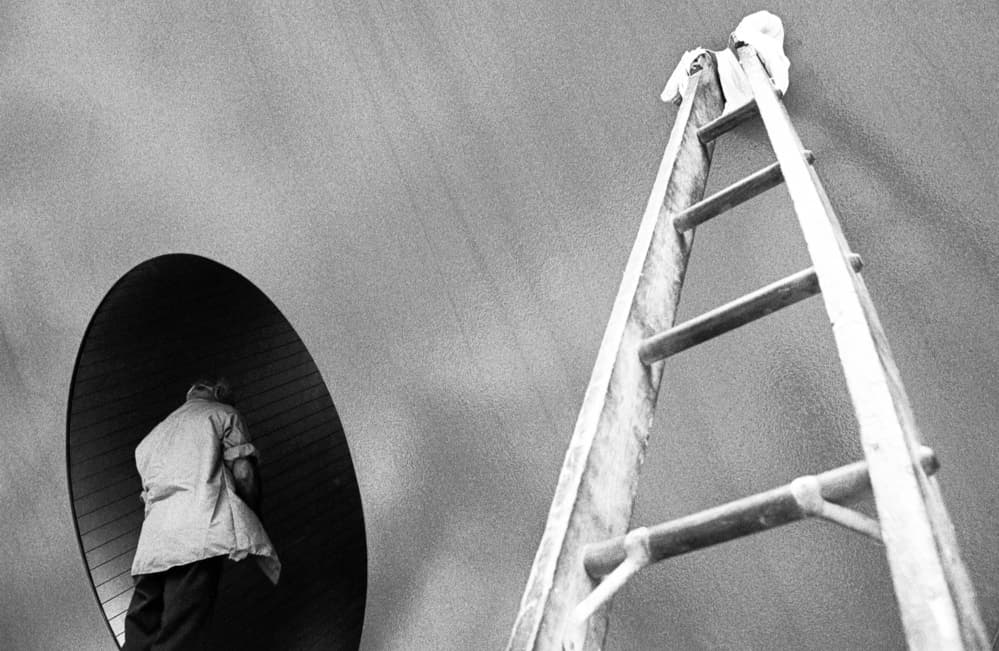 Abstract Ladder Ascent by Dieter Matthes — canvas wall art