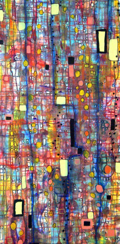 Abstract City Lights by Sylvie Demers — canvas wall art