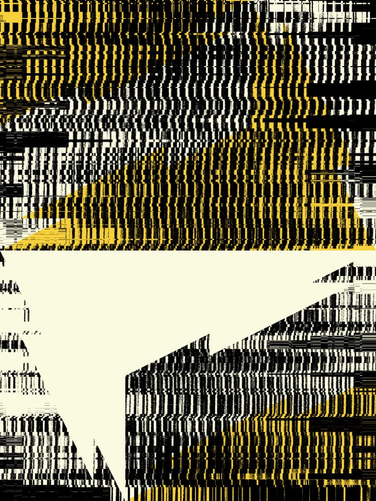 Lightning Glitch Abstract by Petr Strnad — canvas wall art