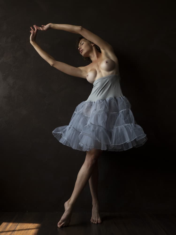 Graceful Nude Dancer by Svetlana Kirzh — canvas wall art
