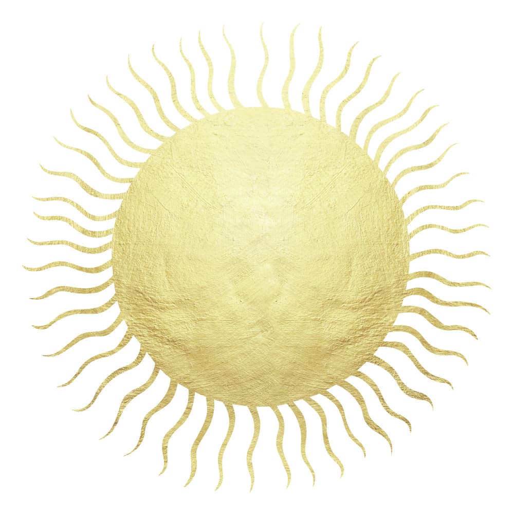 Golden Radiant Sun by Vitor Costa — canvas wall art