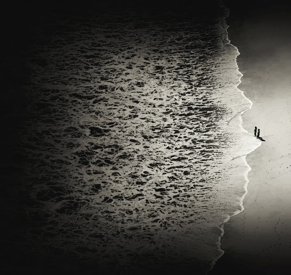 Coastal Shore Walk by Mirela Momanu — canvas wall art