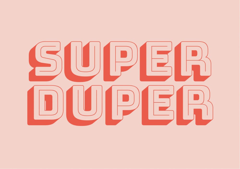 Retro Super Duper by FINE FINE STUFF — canvas wall art