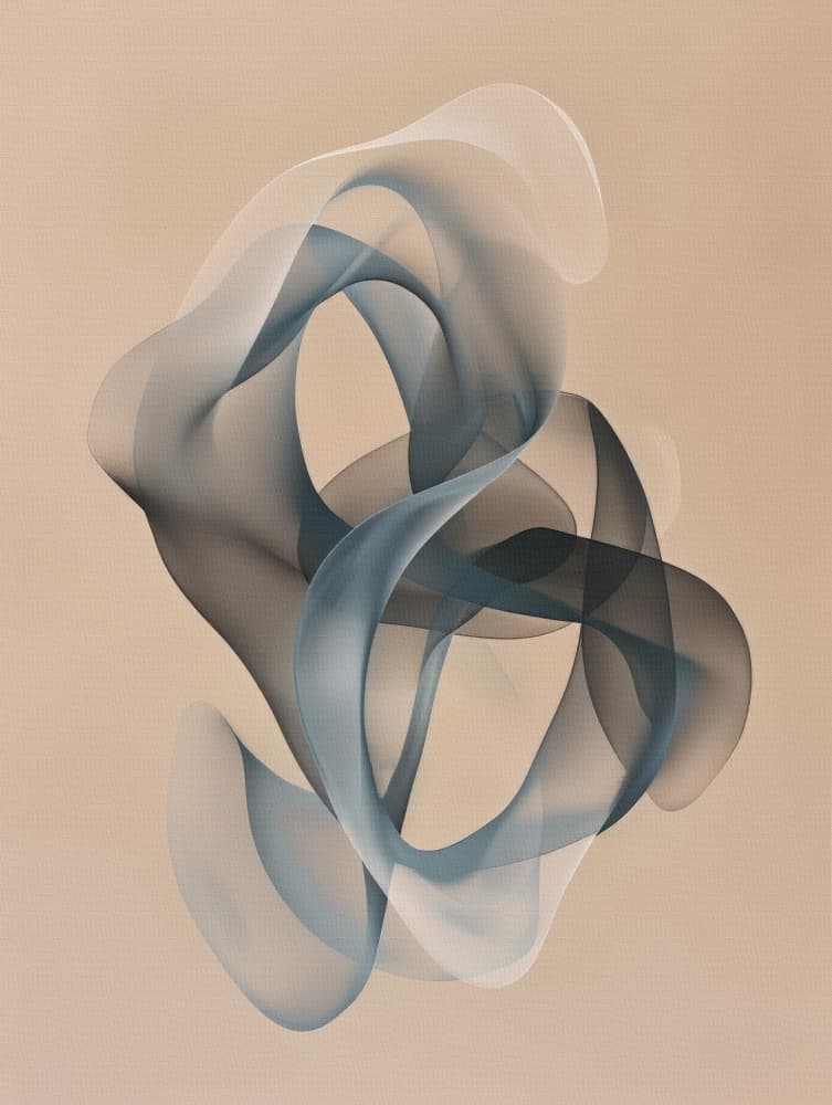 Serene Fluid Motion by Bilge Paksoylu — canvas wall art