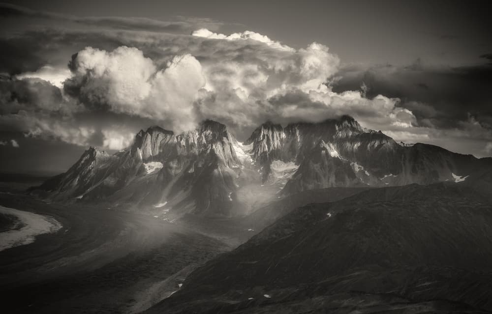 Dramatic Mountain Landscape by Atul Chopra — canvas wall art